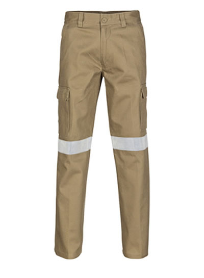 3319 Cotton Drill Cargo Pants With 3M R/Tape