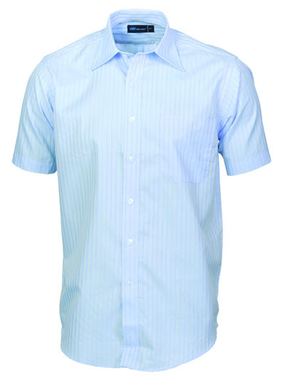4155 Men's Tonal Stripe Shirts - Short Sleeve