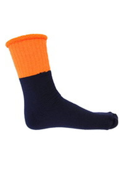 S105 Hi Vis Two Tone Premium Woolen Socks - 3 Pack