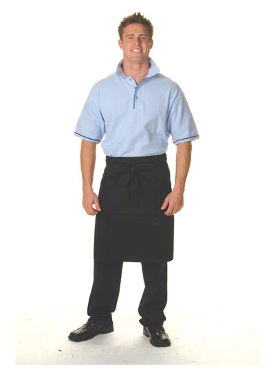 2301 Cotton Drill 3/4 Apron With Pocket
