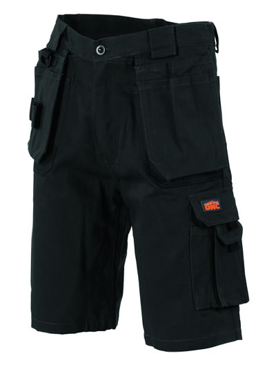 3336 Duratex Cotton Duck Weave Tradies Cargo Shorts - with twin holster tool pocket