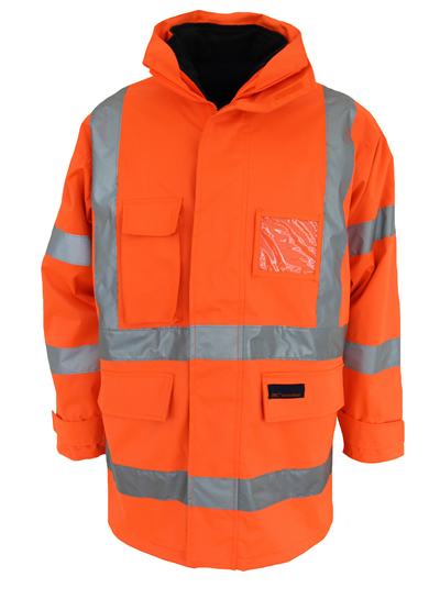 HiVis "6 in 1" Breathable rain jacket Biomotion