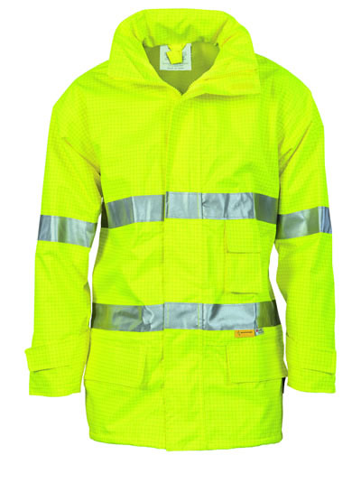 3875 Hi Vis Breathable Anti-Static Jacket with 3M R/Tape