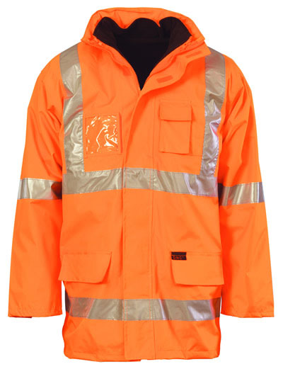 3997 HiVis Cross Back D/N “6 in 1” jacket (Outer Jacket and Inner Vest can be sold separately)