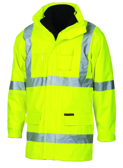 3999 Hi Vis Cross Back D/N 6 in1 Jacket (Outer Jacket and Inner Vest can be sold separately)