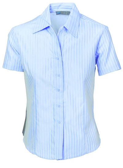 4235 Ladies Tonal Stripe Shirts - Short Sleeve